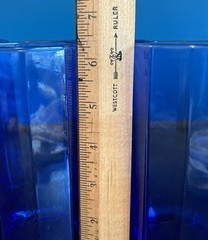Anchor Hocking Essex Cobalt Blue Tall Glass Tumblers 6.5 Inch Set Of 4