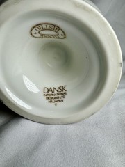 (2) Dansk Bistro Brown Stoneware Goblets Niels Refsgaard Denmark 4 1/2 Tall