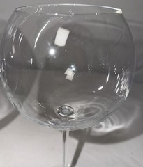 Two Tall-Stemmed Red Wine Glasses/Goblets. Clear Blown Crystal. Stunning Used!