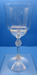 FOSTORIA GLASS COMPANY #6007 Water Goblet Clear Regular Optic 1933-1943