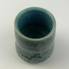 Ian Childers Studio Pottery Tumbler Rocks Cup Artisan Handmade Crystalline Glaze