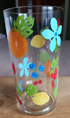 Vintage Retro Tumblers 14-16 oz made by Precidio Inc. Canada. Set of 6