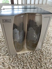 Libbey LifeStyles 4 Crystal Tumblers (tall), each 15oz NWT FREE SHIPPING