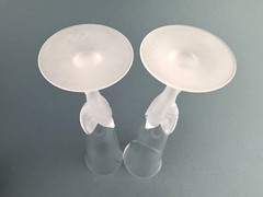 2 Sasaki Wings Clear Bowl Frosted Dove Bird Stem Crystal Champagne Flutes 9.25″