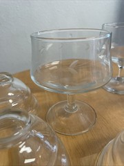 Princess House Heritage Shrimp Seafood Cocktail Glasses Inches Set of 4