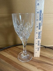 SHANNON Crystal by GODINGER DUBLIN Pattern Wine / Water Glasses 8″ – SET OF 6