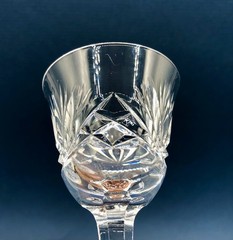 4pc Set Nachtmann Gorham Crystal Cherrywood Cordial Glasses /b