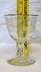 Libbey Marine Life Sherry Glasses Fish Seahorse Gold Aqua – Set of 2 – Vintage