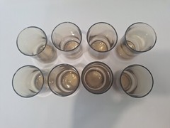 Libbey Tawny Bolero 24 Piece Tumbler Set Vintage Smoke Brown Glasses 82486T