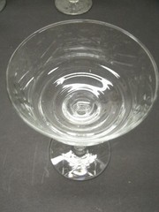LIBBEY ROCK SHARPE ARCTIC ROSE STEM SET 6 COCKTAIL OR LIQUOR STEMS 5 3/4″ H