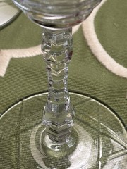 Libbey Rock Sharpe Arctic Rose Goblets 6-3/4”H (6-Total)