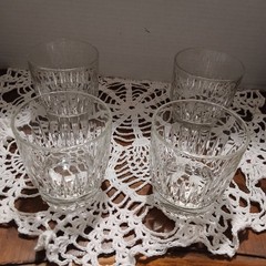 4 VTG Libbey Duratuff Winchester On The Rocks Glasses, 3.5″ Tall