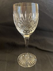 Royal Doulton Westminster Crystal Wine Glass Pair VTG England 7.25”