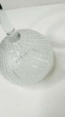 Signed ITS A BLAST Sandblasted Clear Cocktail Wine Art Glass Tucson Arizona
