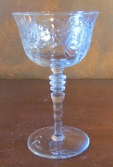 Libbey Rock Sharpe Fernwood Polished Cut #2010 Champagne Sherbet(s)