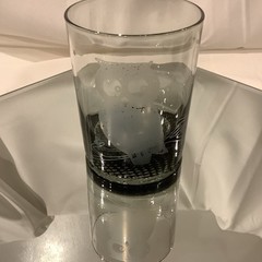MCM Smoke Gray 4” On The Rocks Glass Owl on Branch w/Moon Stars – Set of 8