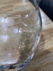 Vintage Cut/ Etched Crystal Grapevine Wine Glass Replacement Piece8 Inches Tall