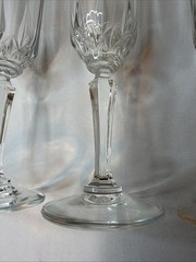 St. George Crystal AMERICAN HERITAGE Fluted Champagne Flute Goblet(s) Set Of 4