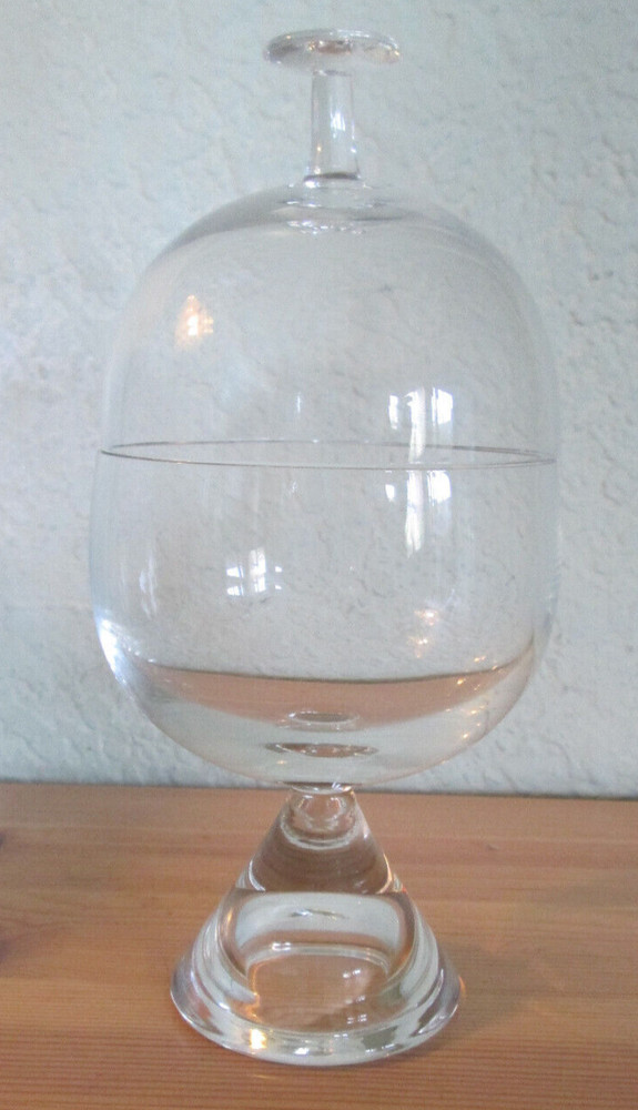 Cocktail Martini Shaker Vintage 6oz Hand Blown Crystal Glass Pristine
