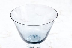Vintage Wonderful collection of Gulli Ingrid Swedish crystal stemware Smokey Blu