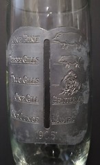 1905 for Pleasure Wine/ Drink Glasse with Silver-Plated Measurement Markings