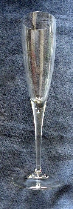TIFFANY & CO Classic CHAMPAGNE FLUTE Y Shape Crystal Signed EX Condition 9 «H