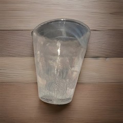 Kosta Boda Ulrica Hydman Vallien UHV Mine Glass Tumblers White Swirl X1