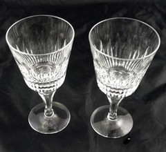 2 Atlantis Algarve Cut Crystal Wine Glass 5-7/8″ Multiple Pairs Available