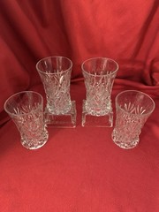 Anchor Hocking Glass PRESCUT PINEAPPLE Crystal Flat Water Tumbler