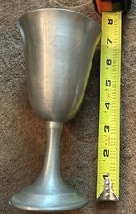 6 VINTAGE INTERNATIONAL PEWTER WINE GOBLETS CUP GLASSES 7.5 INCH with 5 Others