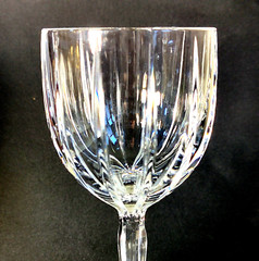 WATERFORD Marquis OMEGA WINE GLASS, Cut Crystal, 8 5/8, Signed J. O’Leary, 2011