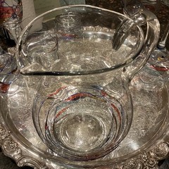VTG Fostoria Galleria Mosaic Stained Glass Romanian Handblown Crystal Collection