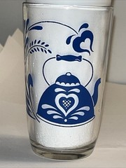 Oil Lamp Tea Pot Kraft Swanky Swig Juice Glass Blue Paint Grandmas For Grandkid