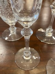 June Night by Tiffin-Franciscan -RARE- 4 Piece Place Setting of Antique Crystal