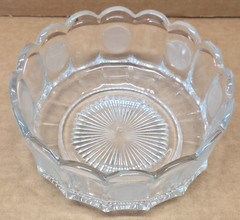 Vintage Fostoria Coin Glass Bowl ~ Avon 1977 ~ 91st Anniversary