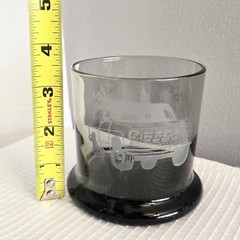 Keep On Truckin Chevy Logo Etched Cocktail Glasses Suburban Truck Smokey