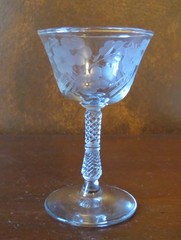 Libbey Rock Sharpe Debut Cut #3007 Stem 5” Liquor Cocktail Goblet(s)