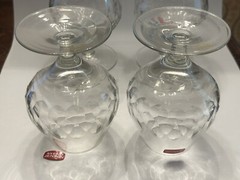 Svend Jensen Set Of 4 Cocktail Brandy Glasses Barware Danish KROSNO Poland MCM