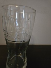 Vintage 1992 MCDONALD’S 16 Ounce 6.75″ CLEAR Fountain/Pilsner DRINKING GLASS-XPO