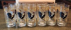 12 pk Case of CRISA / LIBBEY ROOSTER 16oz Tumblers, Highball Glasses New w/tags