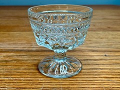 Set of 4 Vintage Pressed Glass Wexford Pattern Champagne coupe/ Sherbet by Anch