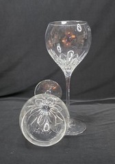 Vintage Wedgwood Knightsbridge Platinum Wine Glasses | Pair | Crystal England