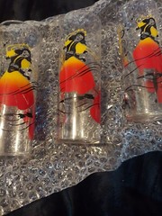 Vintage Barware Federal Glass Tom Collins Flamenco Dancer Glasses – Set of 3