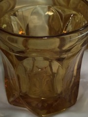Three (3) Fairfield Amber by Anchor Hocking Old Fashioned Glasses