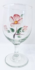 Franciscan Desert Rose Wine Goblet Set of 1 Libbey Tulip Glass 6”