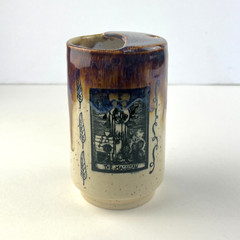 Chloe Treu Studio Pottery Cup Tarot Card Travel Tumbler Handmade Art TheMagician