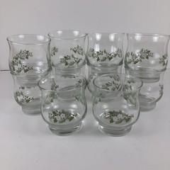 Pfaltzgraff Heirloom Juice Rocks Glasses Libby Set Of 10 Vintage, Near MINT!