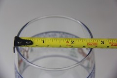 Set of 2 Libbey Glass Co Winter Village Country Snow Scene Water Goblets