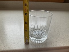 Old fashion Whiskey Glass Vintage Classic Style 3 3/4” Tall Unknown Maker