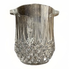 VTG Champagne Bucket Cristal D’Arques-Durand Longchamp Clear Lead Crystal